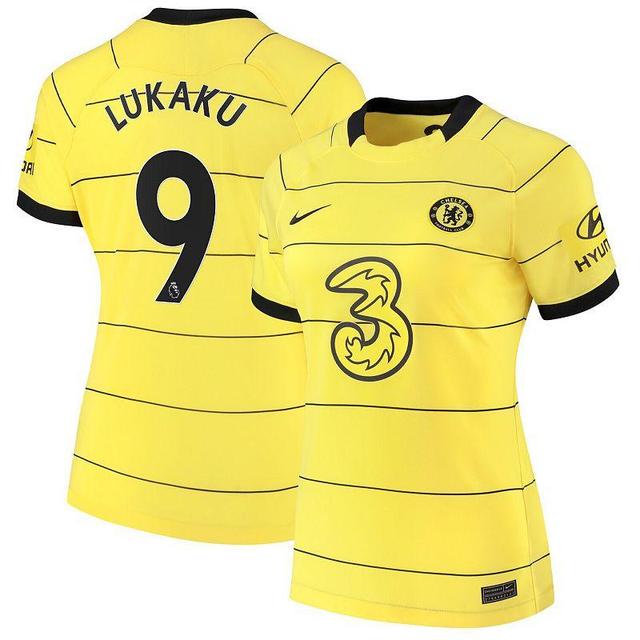 Womens Nike Romelu Lukaku Yellow Chelsea 2021/22 Away Replica Player Jersey Product Image