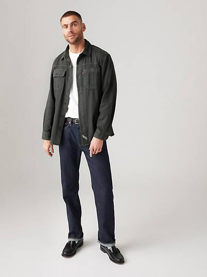 505™ Regular Fit Selvedge Men's Jeans Product Image