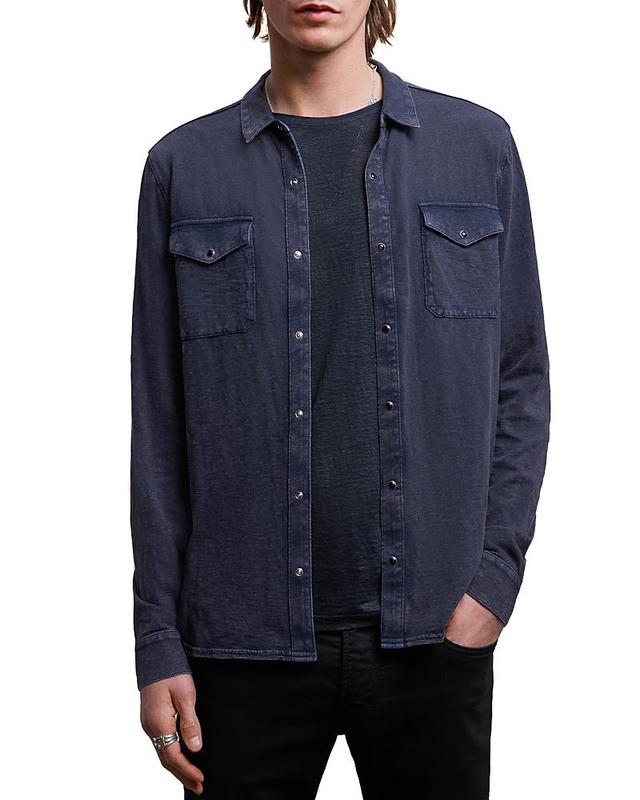 John Varvatos Arvon Cotton Snap-Up Western Shirt Product Image