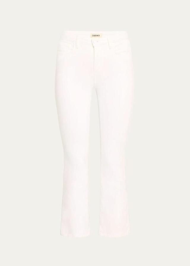 L AGENCE Mira Ultra High-rise Crop Micro Bootcut Jeans In Lilac Snow Product Image