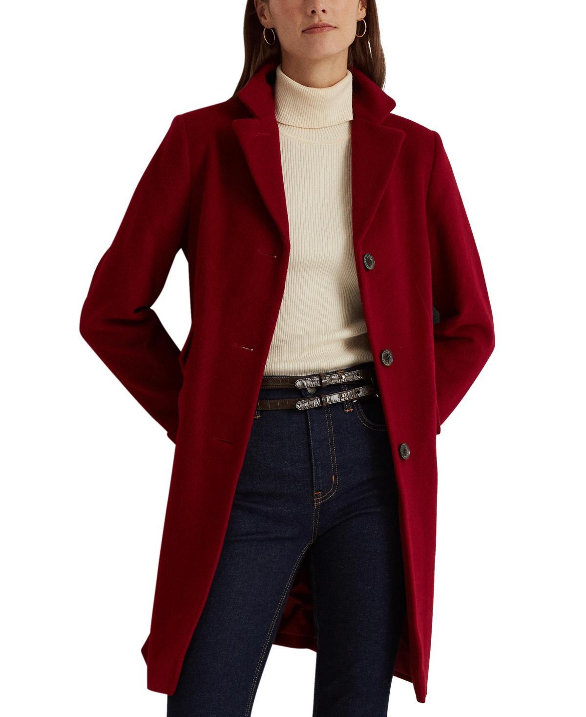 Lauren Ralph Lauren Womens Single-Breasted Walker Coat Product Image