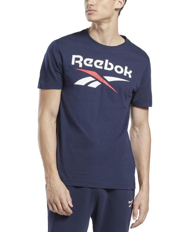 Reebok Mens Reebok Identity Big Logo T-Shirt - Mens Black Product Image