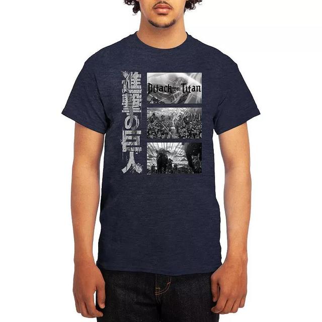 Mens Attack on Titan Tee Grey Product Image