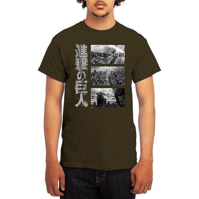 Mens Attack on Titan Tee Grey Product Image