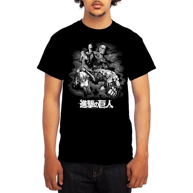 Mens Attack on Titan Tee, Boys Grey Navy Product Image