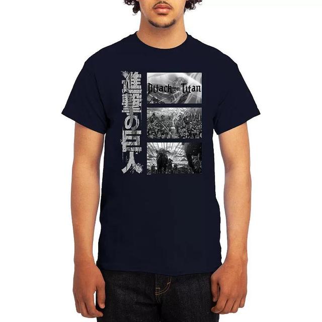 Mens Attack on Titan Tee Grey Product Image