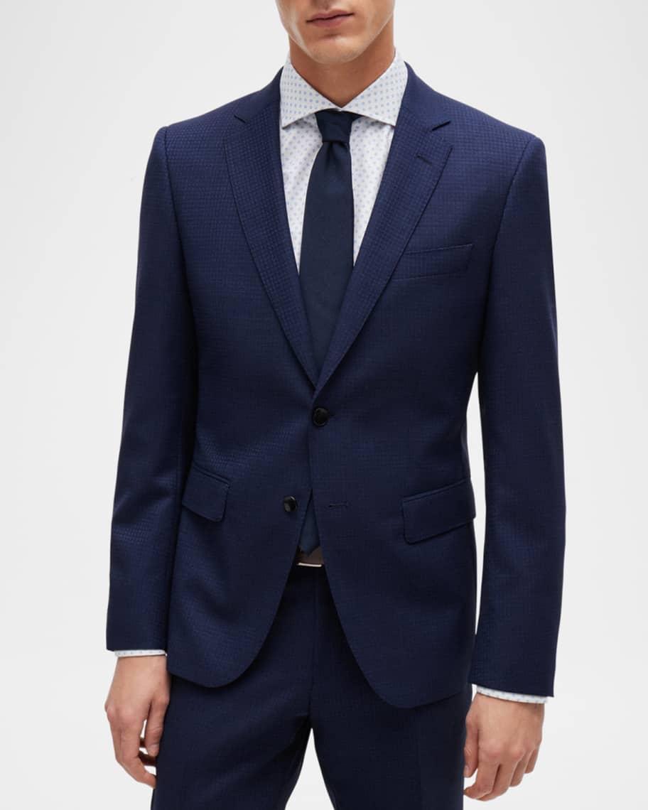 Men's Wool Slim Fit Two-Piece Suit Product Image