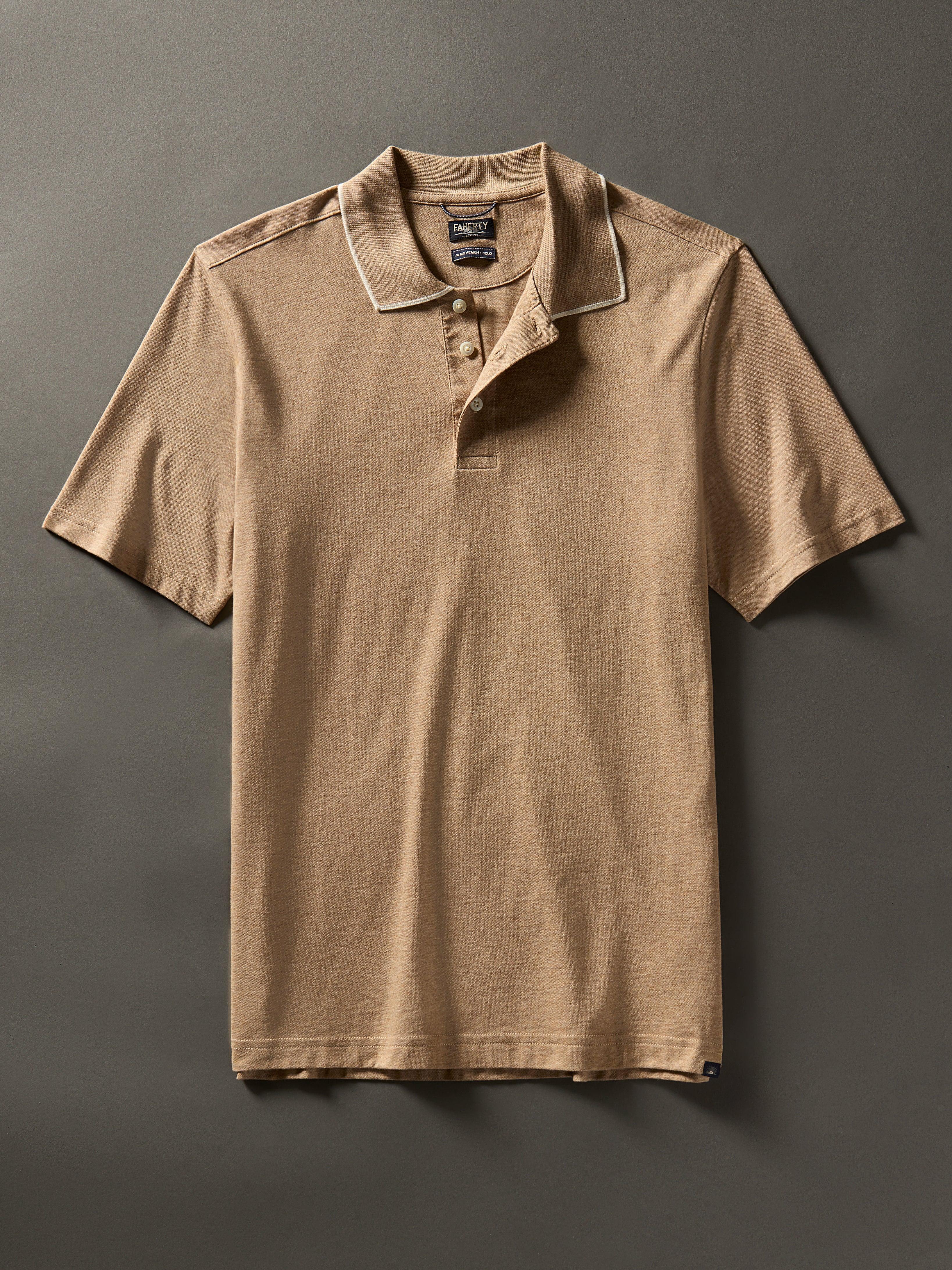 Movement™ Short-Sleeve Pique Polo Shirt - Driftwood Island Heather Male Product Image