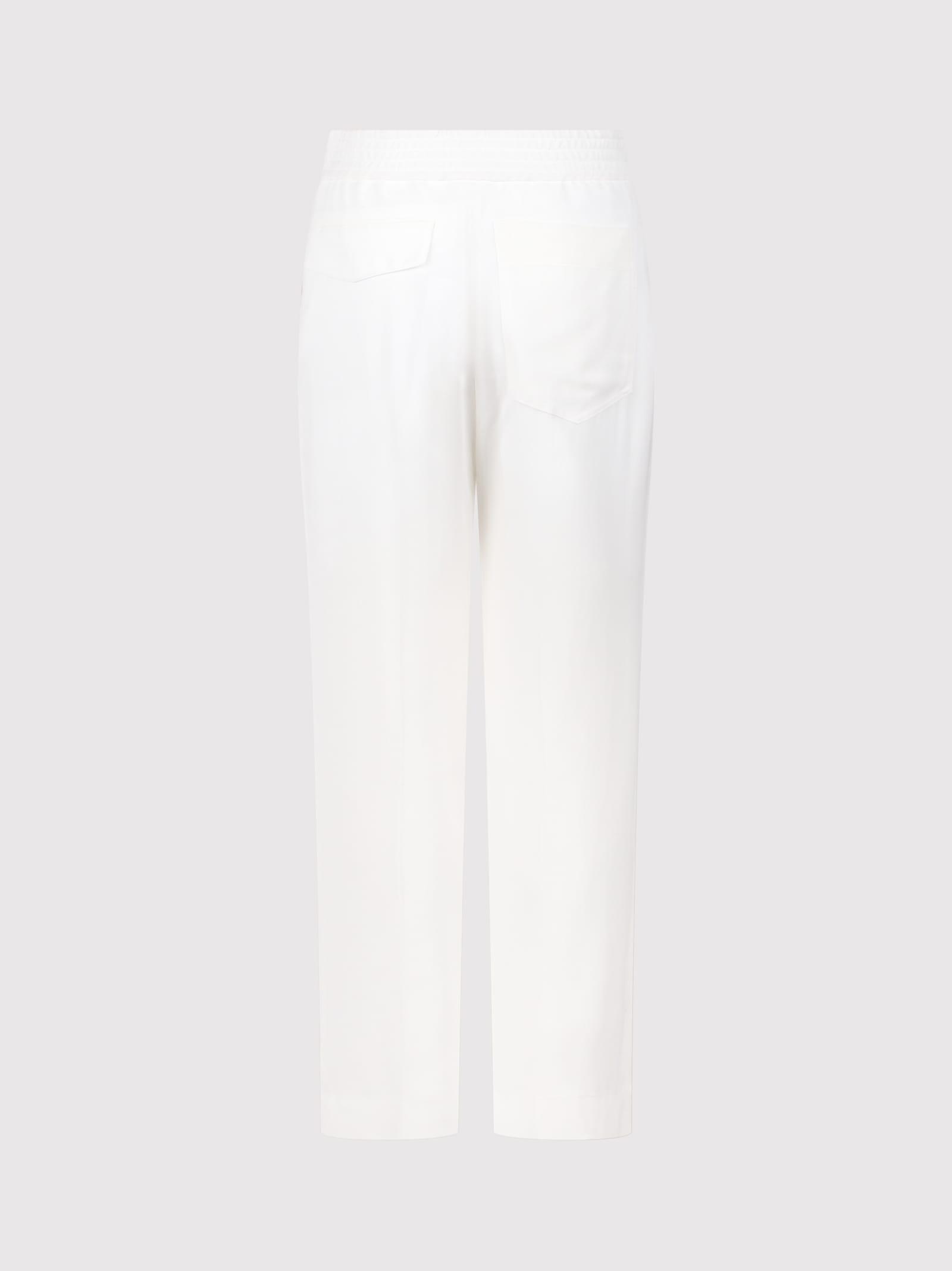 Straight Leg Trousers In White Product Image