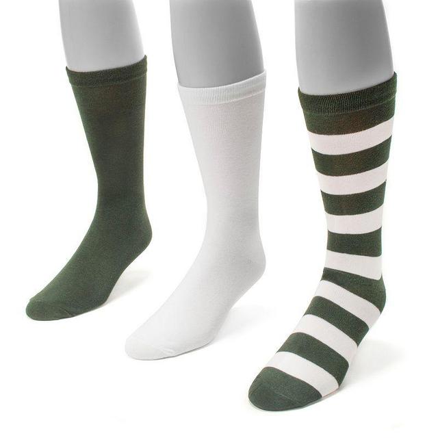 Adult MUK LUKS Game Day 3-pk. Crew Socks, Womens Product Image