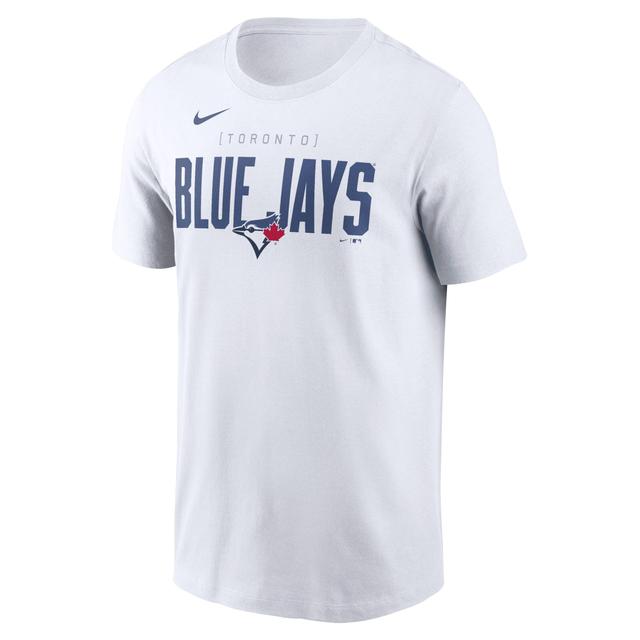 Mens Nike White Toronto Blue Jays Home Team Bracket Stack T-Shirt Product Image