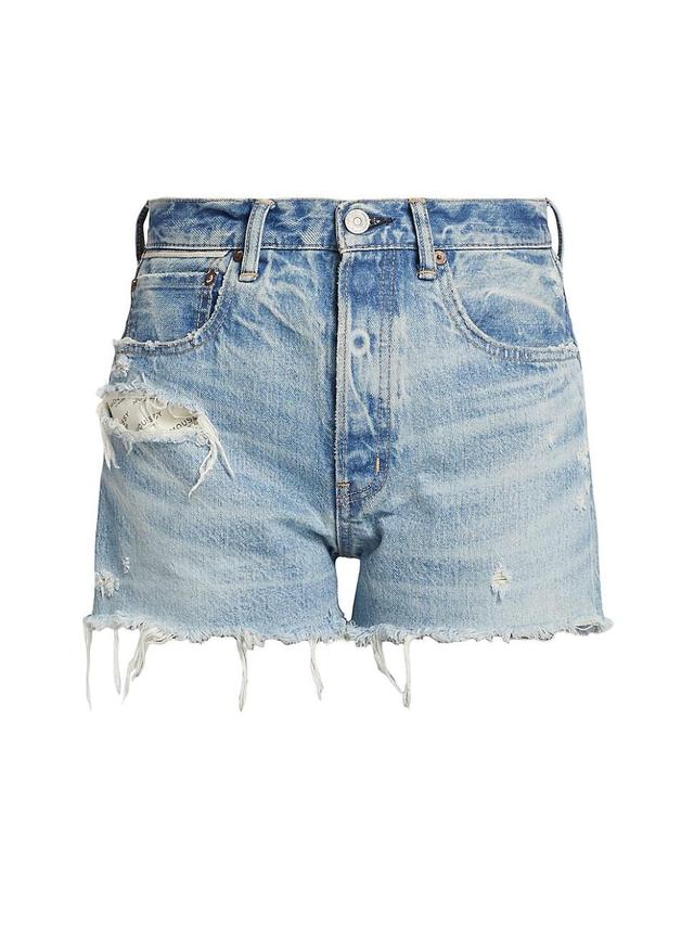 Womens Ridgmere Distressed Denim Shorts Product Image