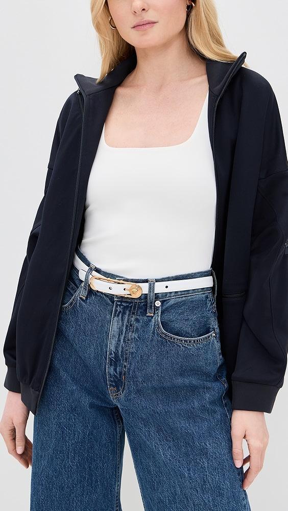 Versace Safety Pin Leather Belt | Shopbop Product Image