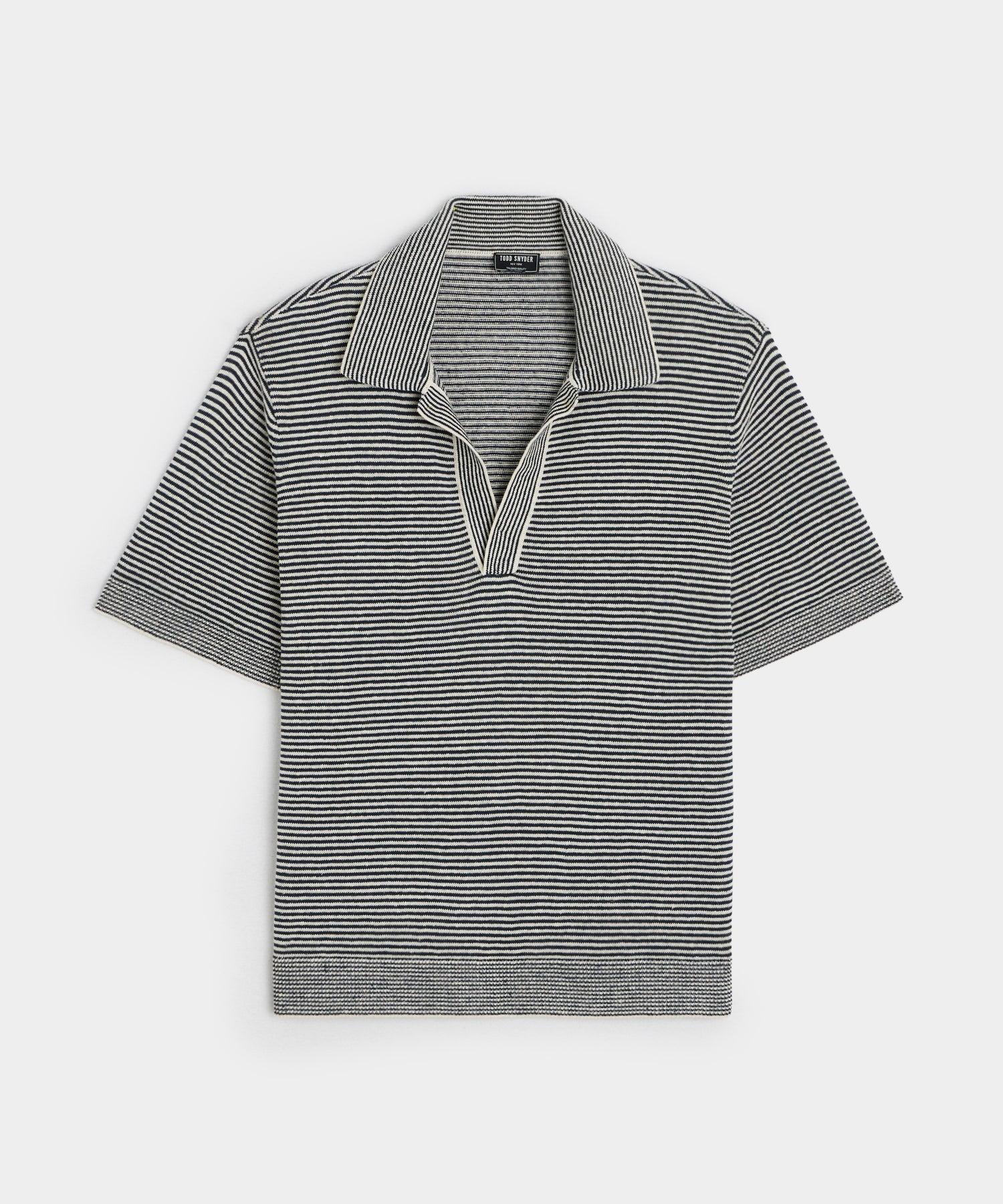 Relaxed Linen Stripe Montauk Polo Product Image