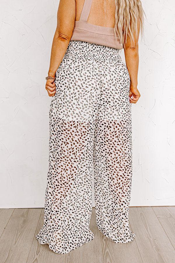 Boat Weekend High Waist Pants in White Curves Product Image