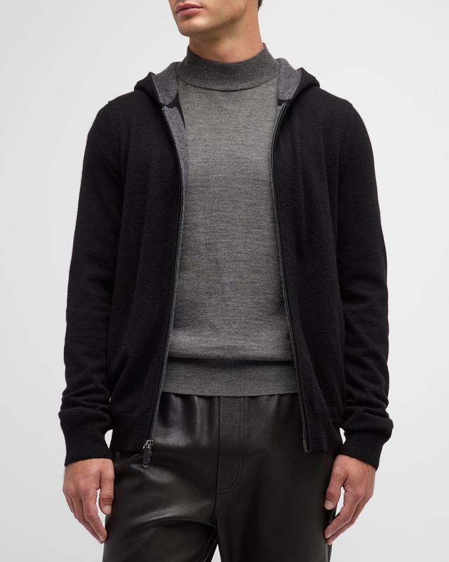 Mens Cashmere Full-Zip Hoodie Product Image