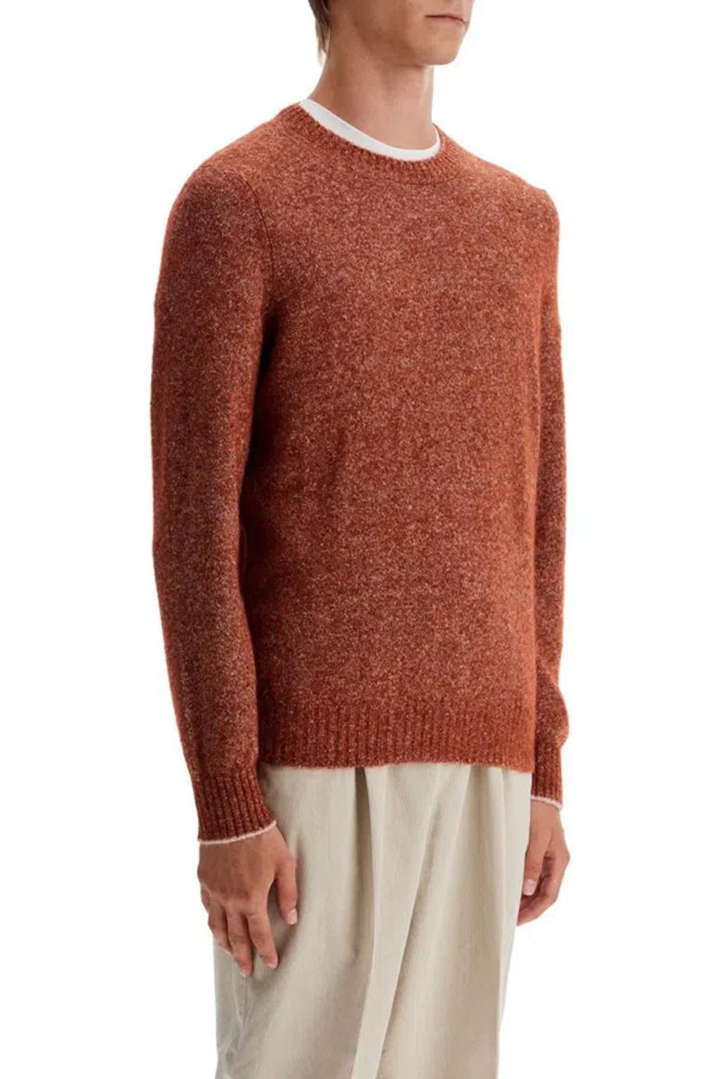 BRUNELLO CUCINELLI Pullover Bottonato In Alpaca E Cotone In Red Product Image