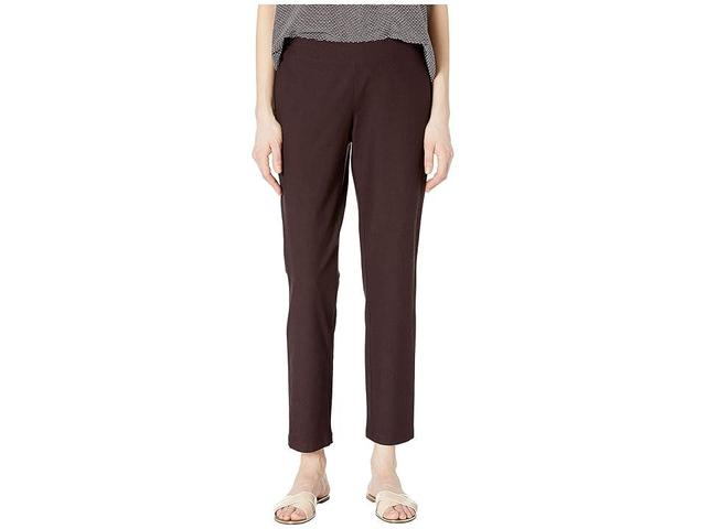 Eileen Fisher Slim Ankle Pants (Cassis) Women's Casual Pants Product Image