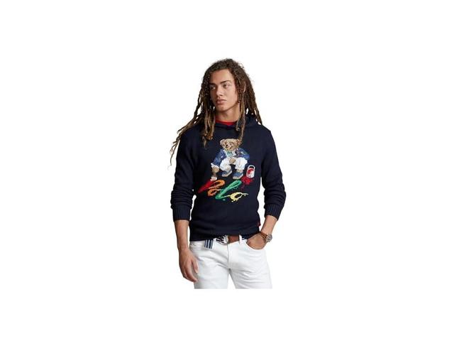 Polo Ralph Lauren Polo Bear Cotton Hooded Sweater Men's Clothing Product Image