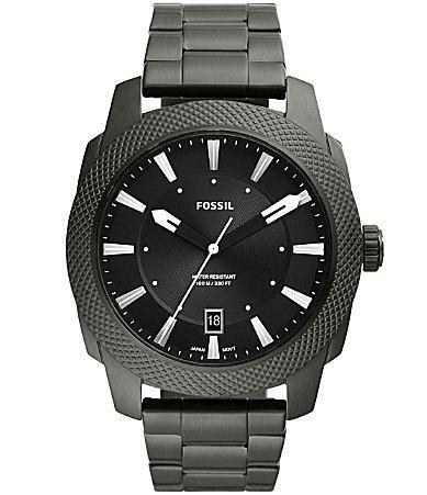 Fossil Machine Leather Strap Watch, 49mm Product Image