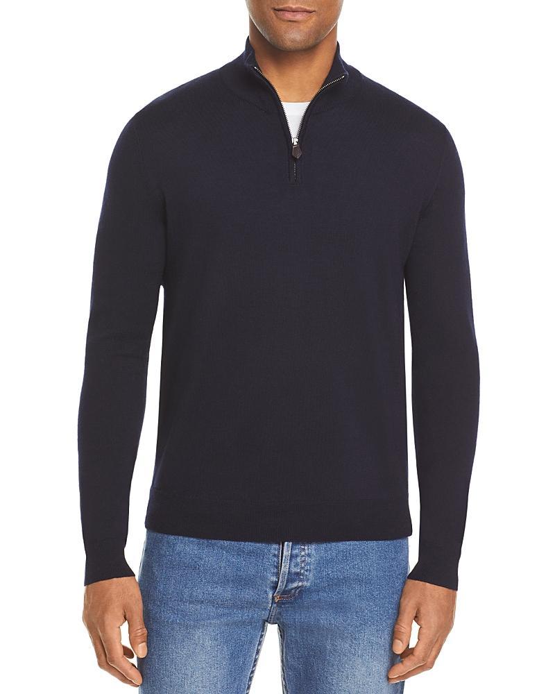 The Mens Store at Bloomingdales Quarter-Zip Merino Sweater - Exclusive Product Image