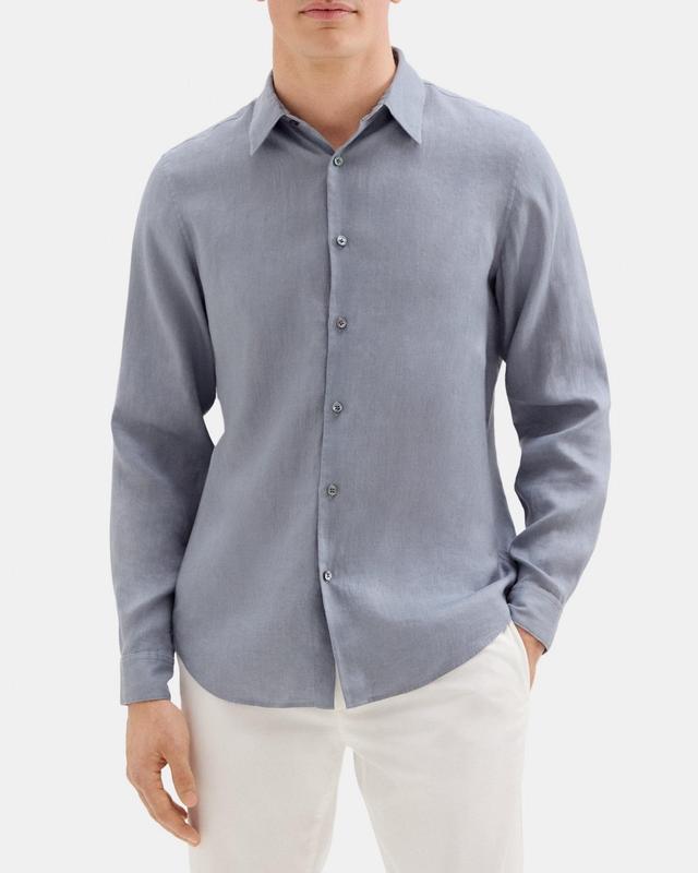 Standard-Fit Shirt in Linen Product Image