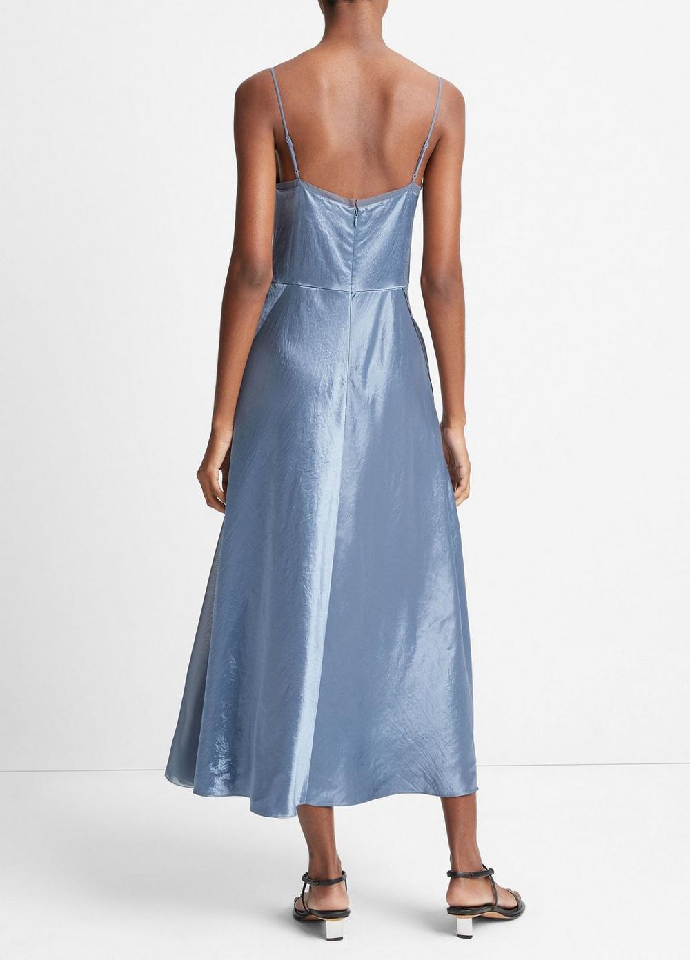 Sheer-Paneled Slip Dress Product Image