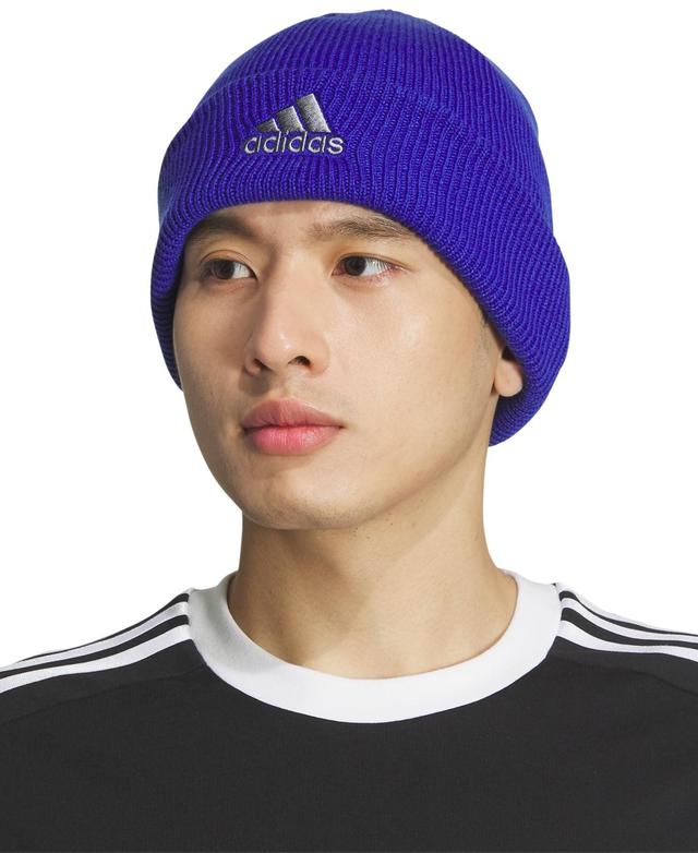 adidas Team Issue Fold Beanie (Heather Grey/White F23) Beanies Product Image