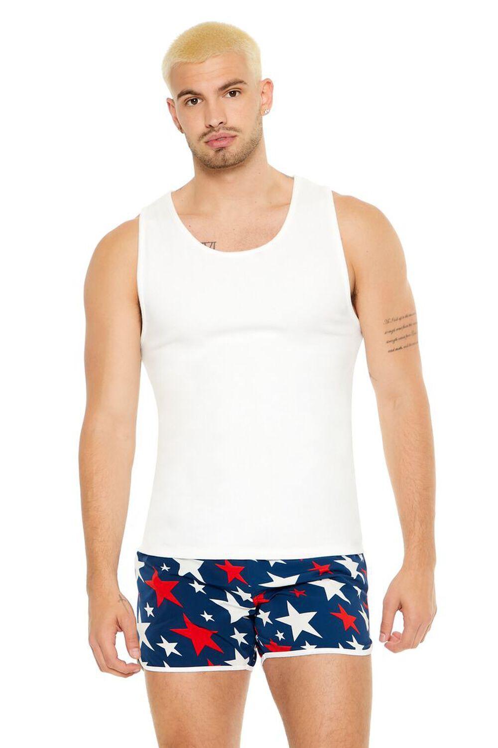 Star Print Drawstring Swim Trunks | Forever 21 Product Image