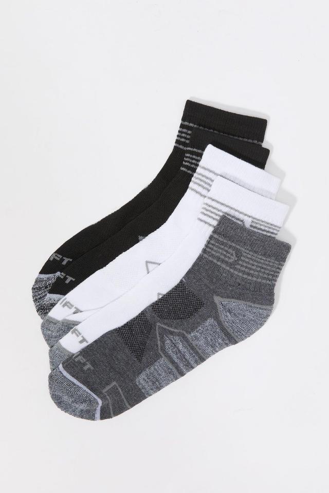 Athletic Marble Bottom Quarter Socks (5 Pack) Male Product Image