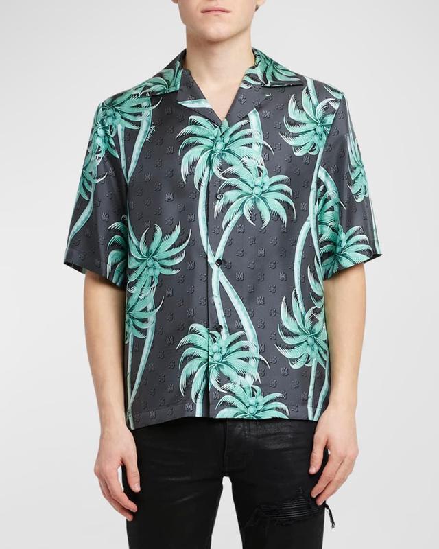 Men's Palm Bowling Shirt Product Image