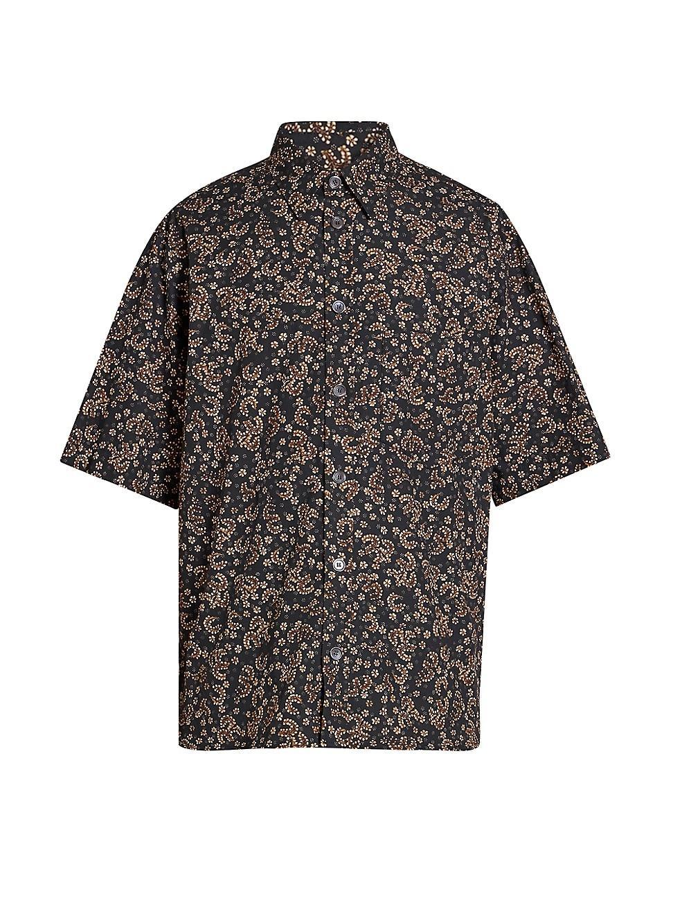 Mens Labilio Floral Button-Front Shirt Product Image