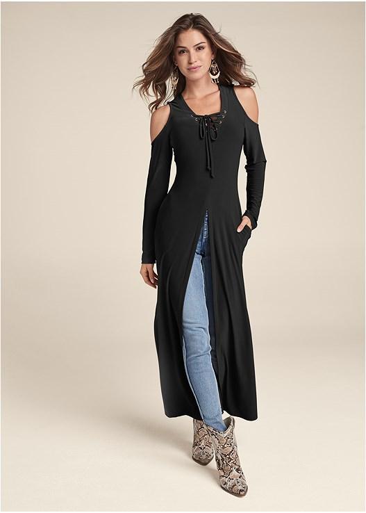 Cold-Shoulder Maxi Top Product Image