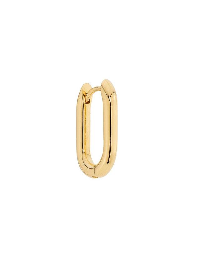 Womens Petite Chubby 18K Yellow Gold Single Ear Fob Product Image