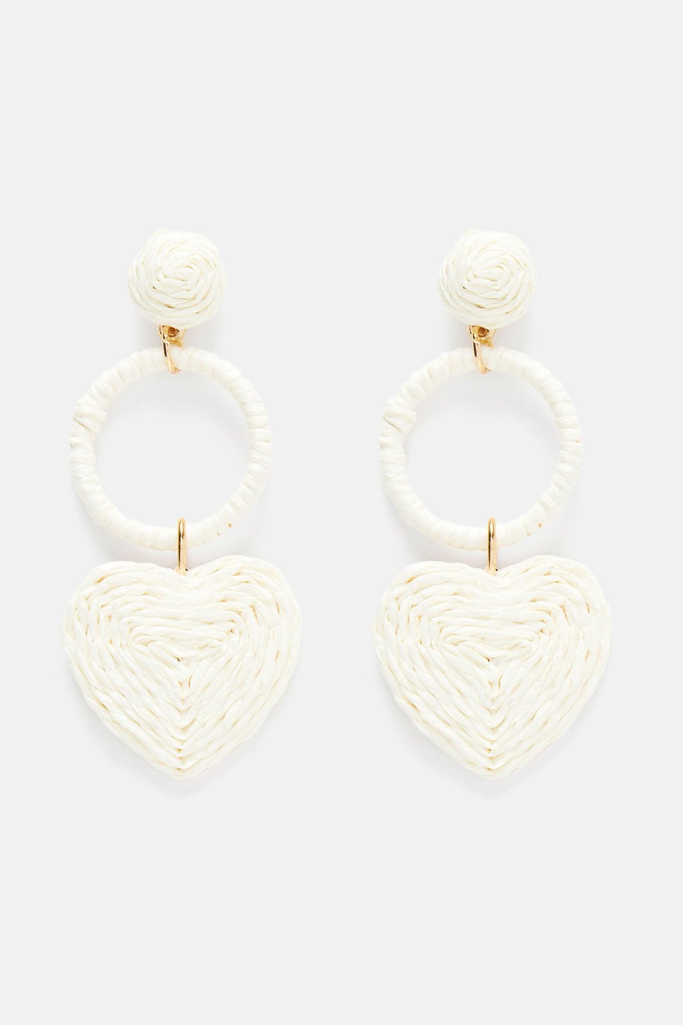 Dreamy Romance Earrings - Cream Product Image