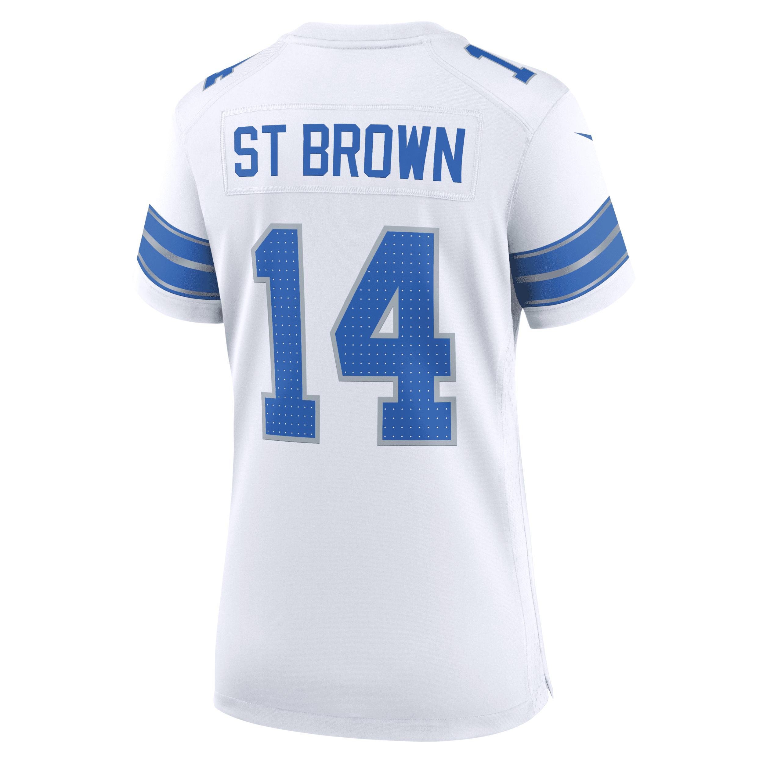 Amon-Ra St. Brown Detroit Lions Nike Women's NFL Game Football Jersey Product Image