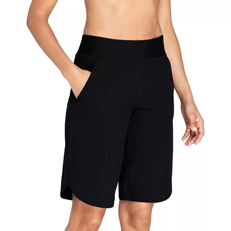 Womens Lands End 11 Quick Dry Swim Board Shorts With Panty Product Image