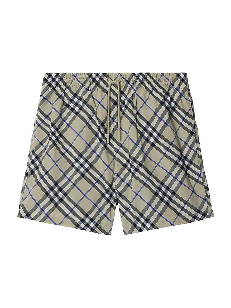 Mens Check Swim Shorts Product Image