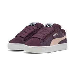 PUMA Suede XL Elevated Women's Sneakers in Midnight Plum/White Product Image