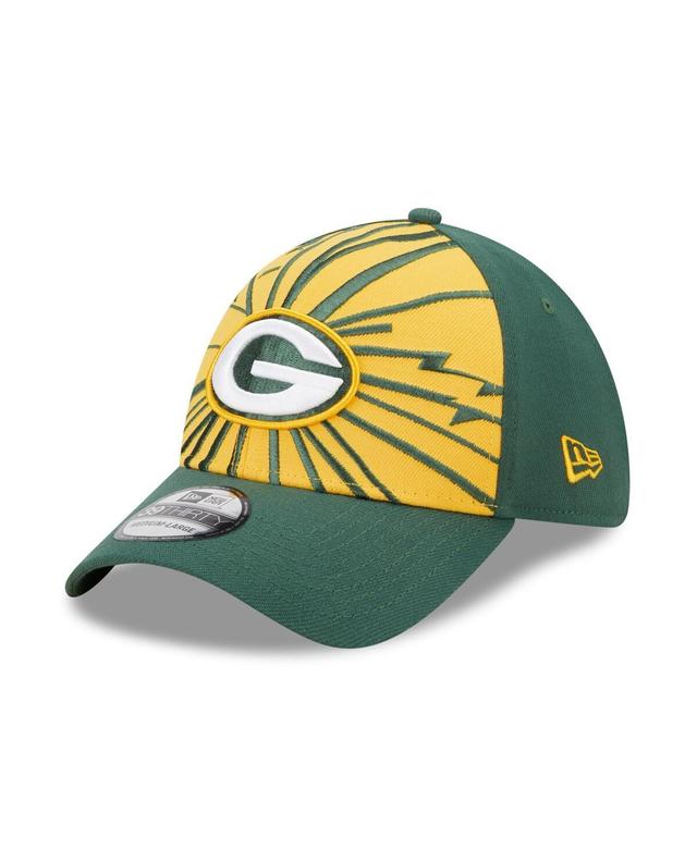 Mens New Era Green Green Bay Packers Shattered 39THIRTY Flex Hat - Green Product Image