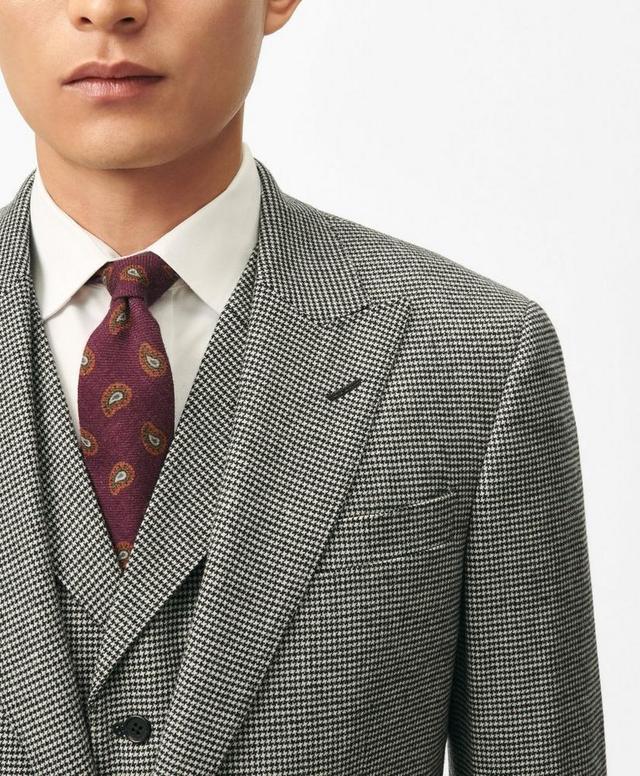 Slim Fit Houndstooth Wool-Cashmere Suit Jacket Product Image