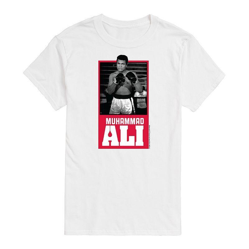 Big & Tall Muhammad Ali Tee Tee, Mens White Product Image