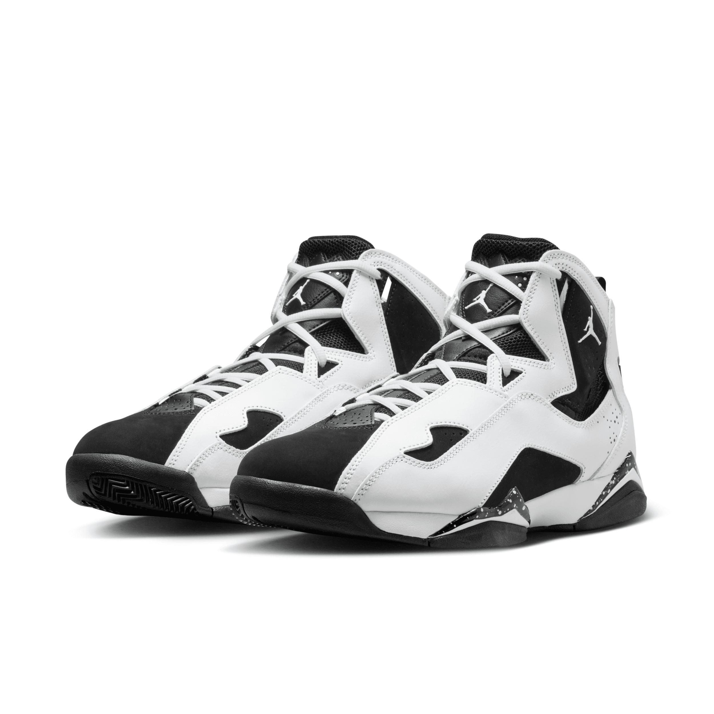 Jordan Mens Jordan True Flight - Mens Basketball Shoes White/Black Product Image