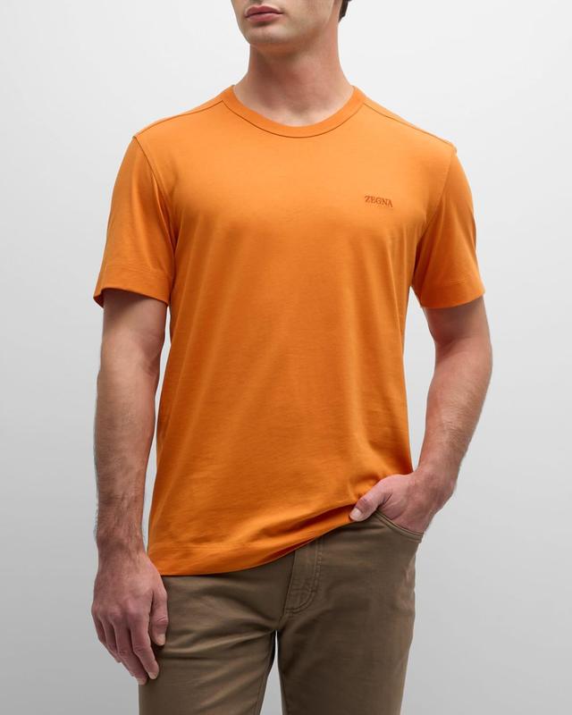 Mens Cotton Crewneck T-Shirt Product Image