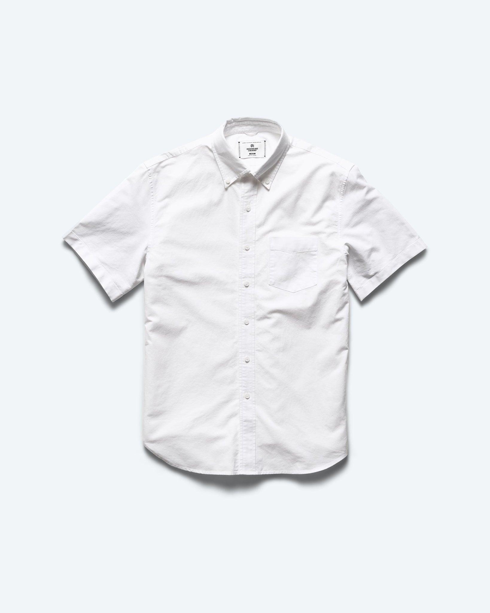 Cotton Oxford Windsor SS Shirt Male Product Image