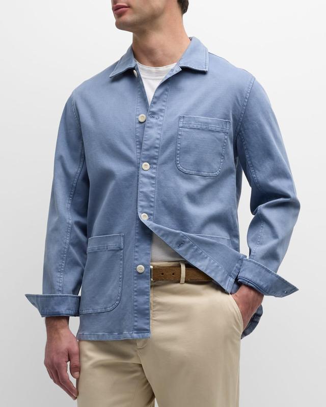 Mens Luc Lightweight Cotton Chore Jacket Product Image