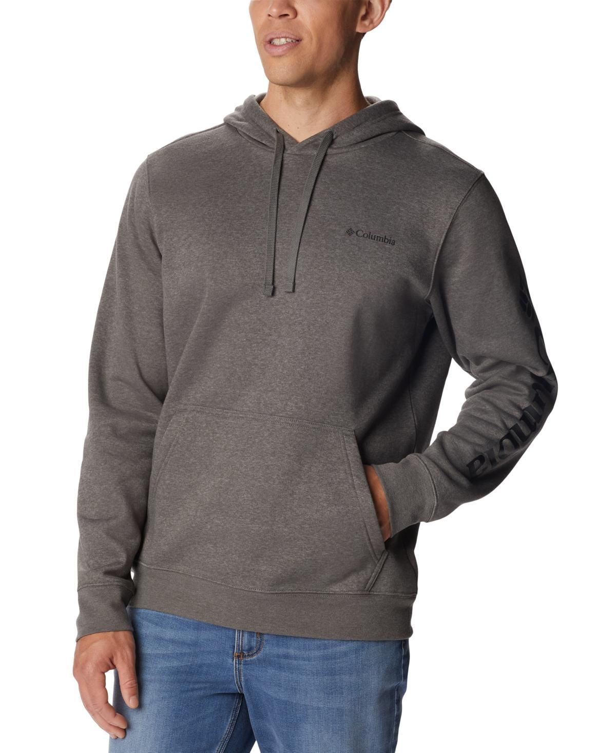 Mens Columbia Trek Fleece Hoodie Blue Product Image