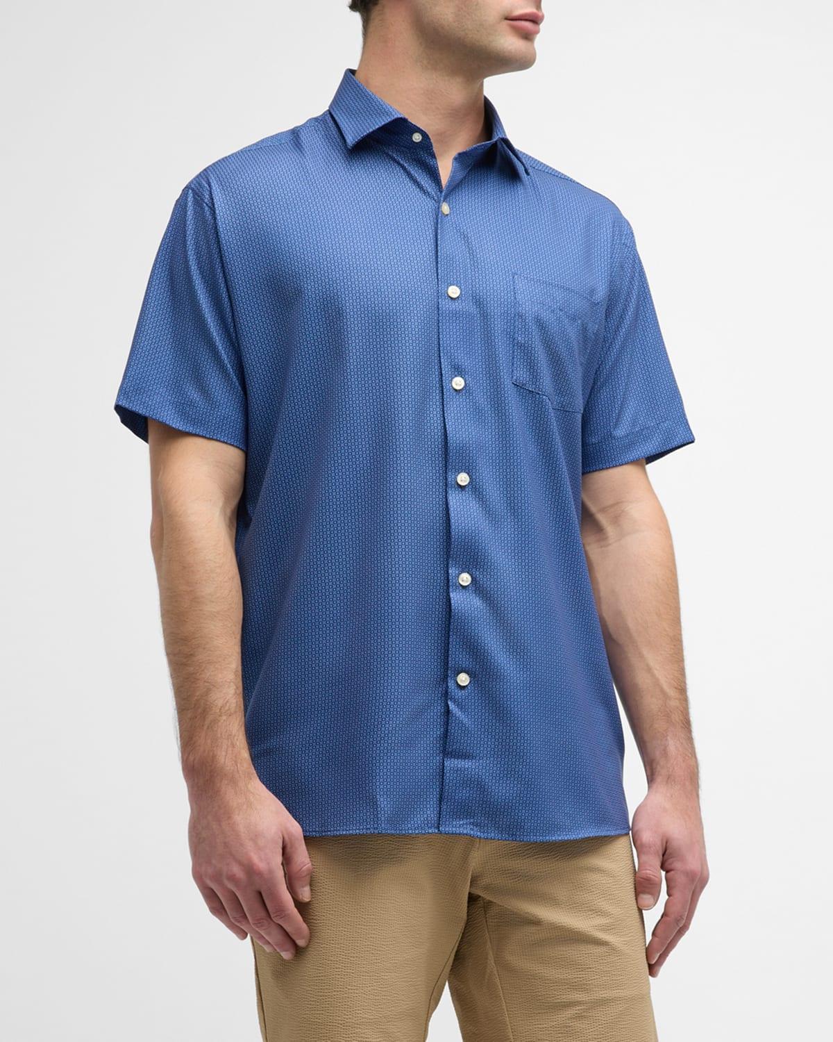 Mens Crown Bloques Performance Poplin Sport Shirt Product Image