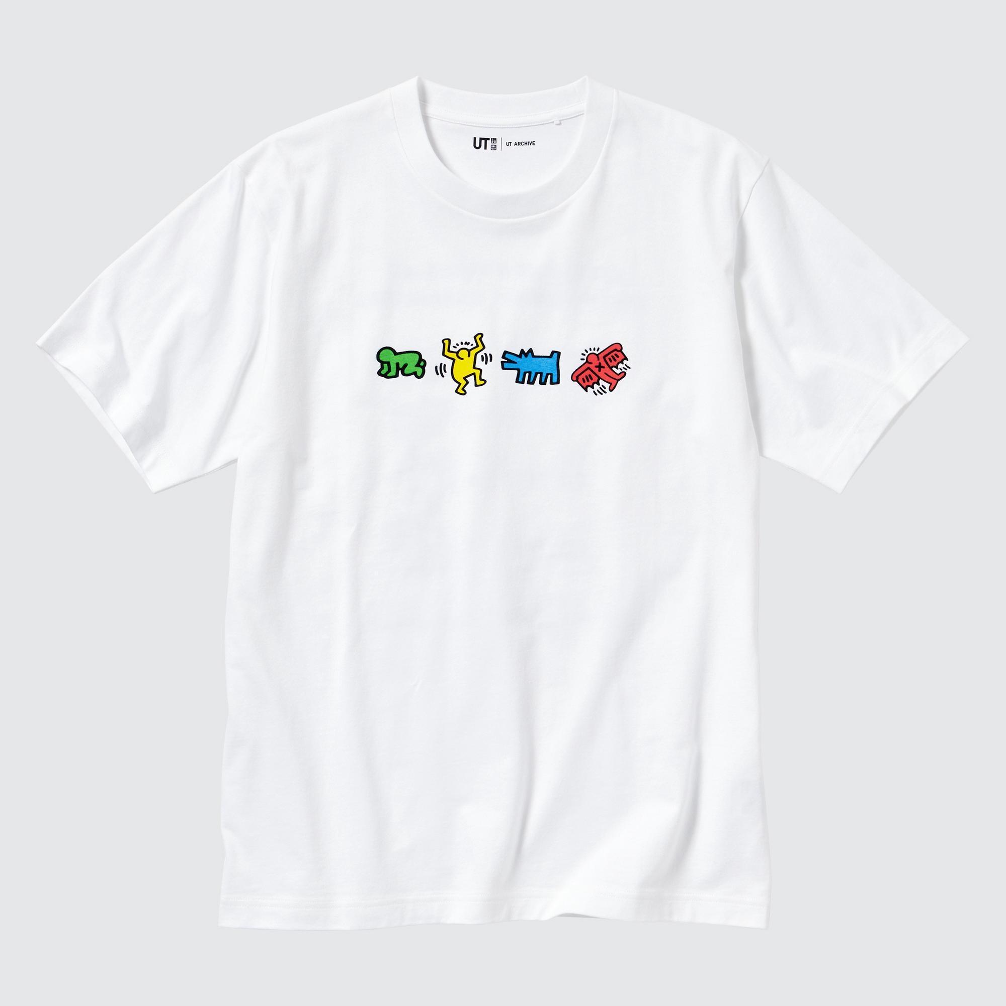 Mens Ut Archive Ut (Short-Sleeve Graphic T-Shirt) (Keith Haring) White 2XS UNIQLO US Product Image