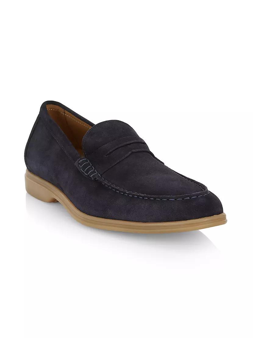 COLLECTION Suede Penny Loafers Product Image